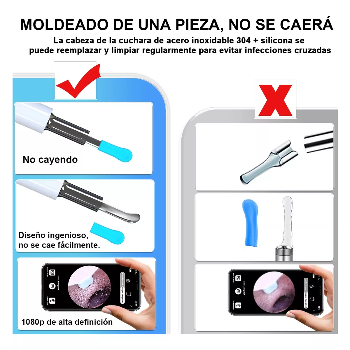 Otoscopio Inalámbrico con WiFi