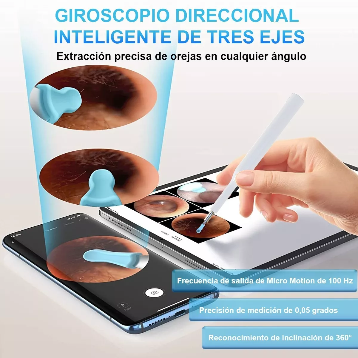 Otoscopio Inalámbrico con WiFi