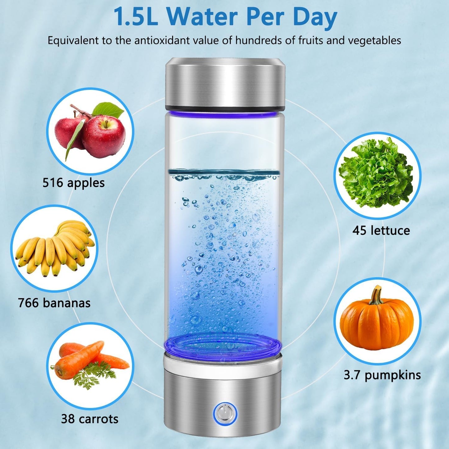 Generador de botellas de agua de hidrógeno