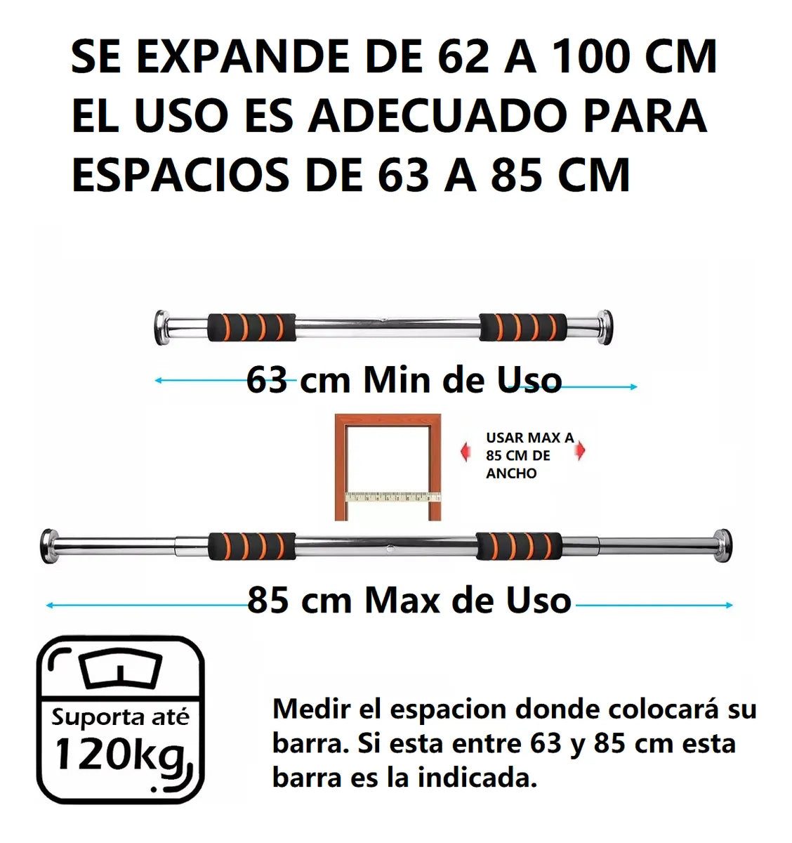 Barra Expandible + Ejercitadores de Regalo
