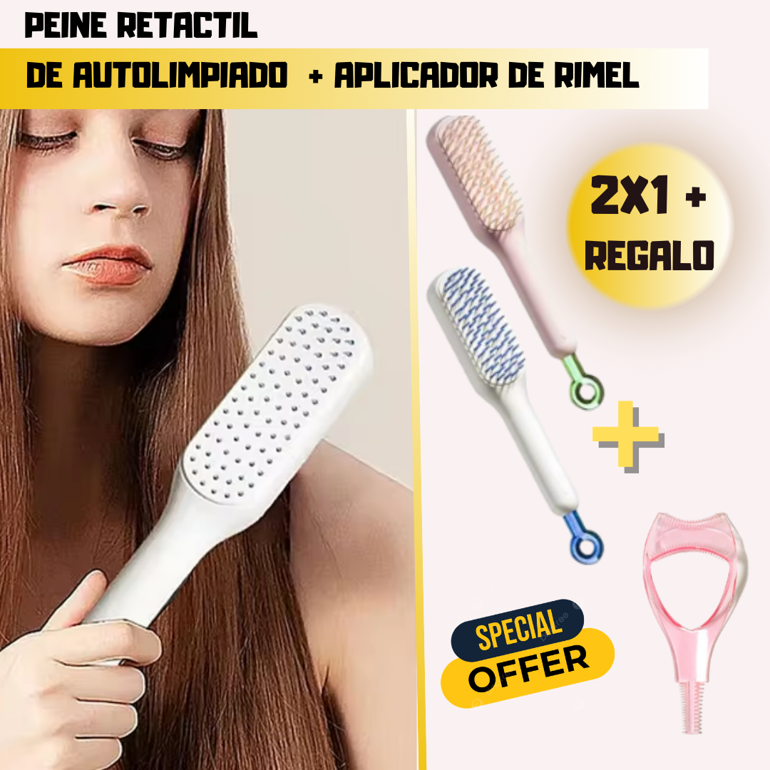 2 Cepillos Autolimpiantes + Aplicador de Rímel GRATIS