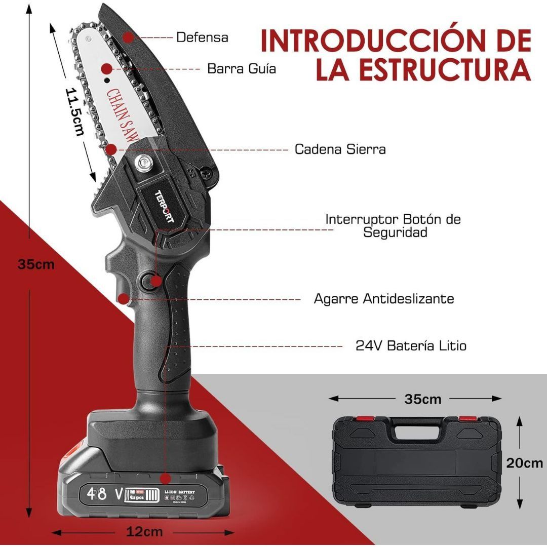 Mini Motosierra Compacta 48V