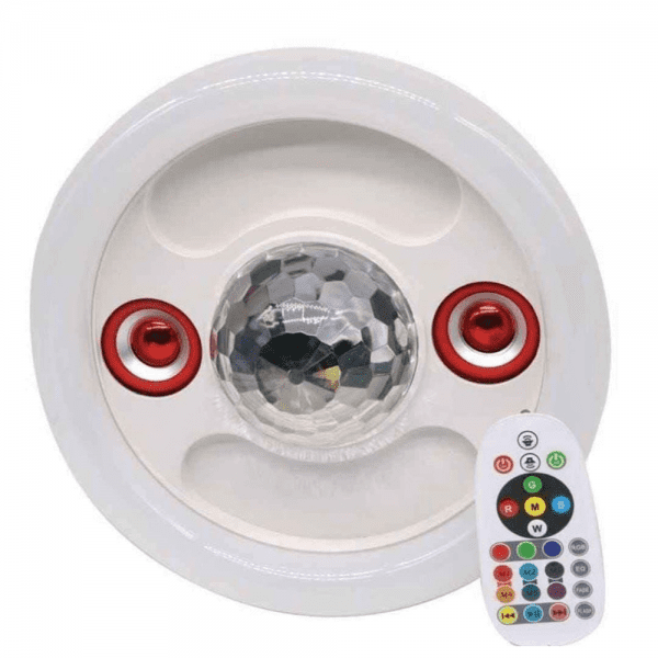 Foco RGB Discoteca + Doble Parlante Bluetooth 3 en 1