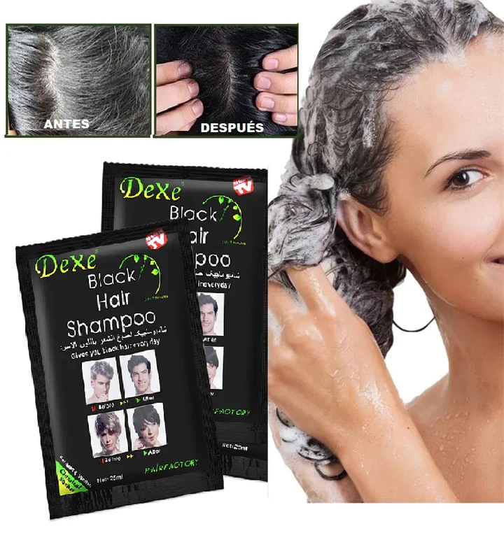 Shampoo Mágico Cubre Canas Negro – Pack De 10 Sobres