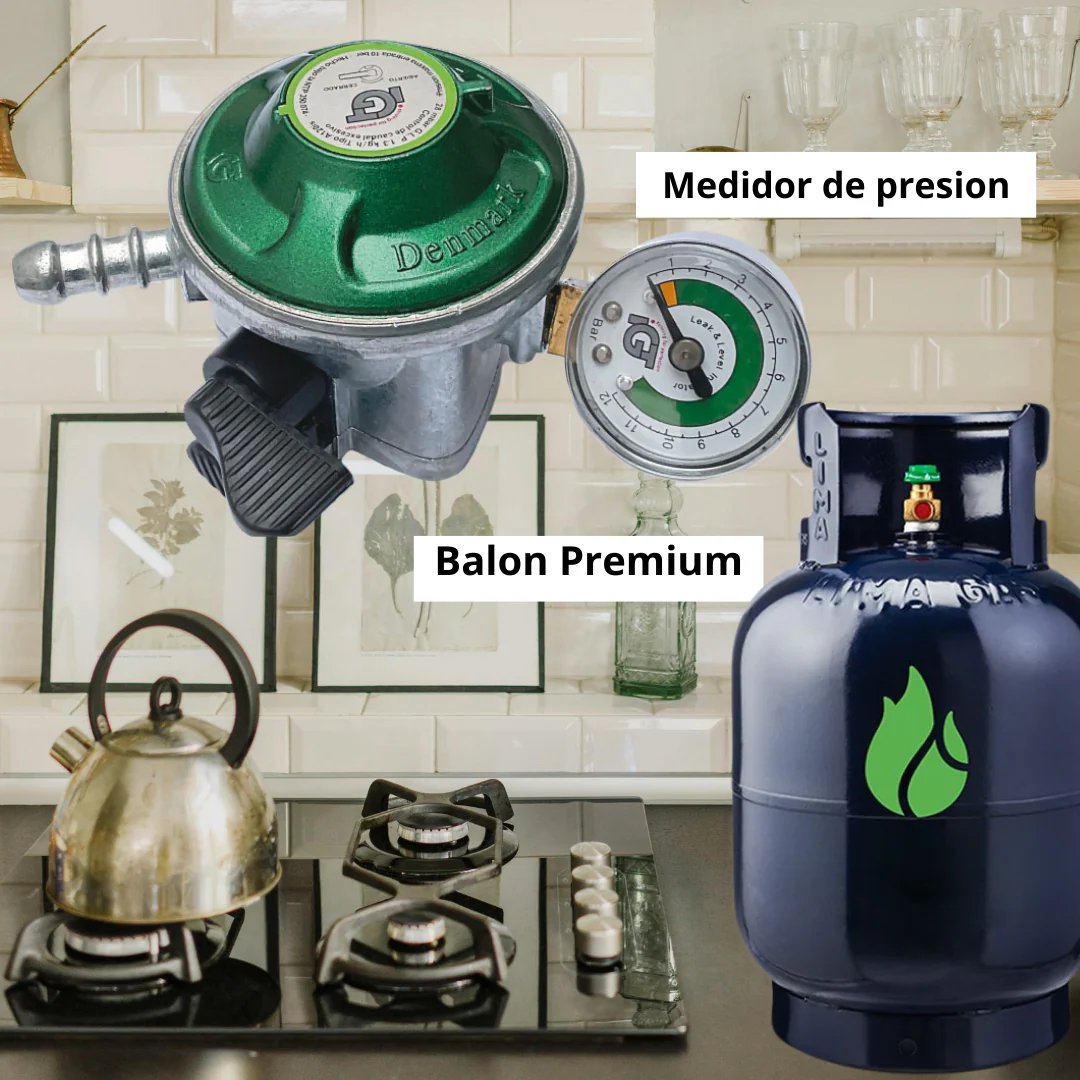 Regulador de Gas PREMIUM con Medidor de Nivel