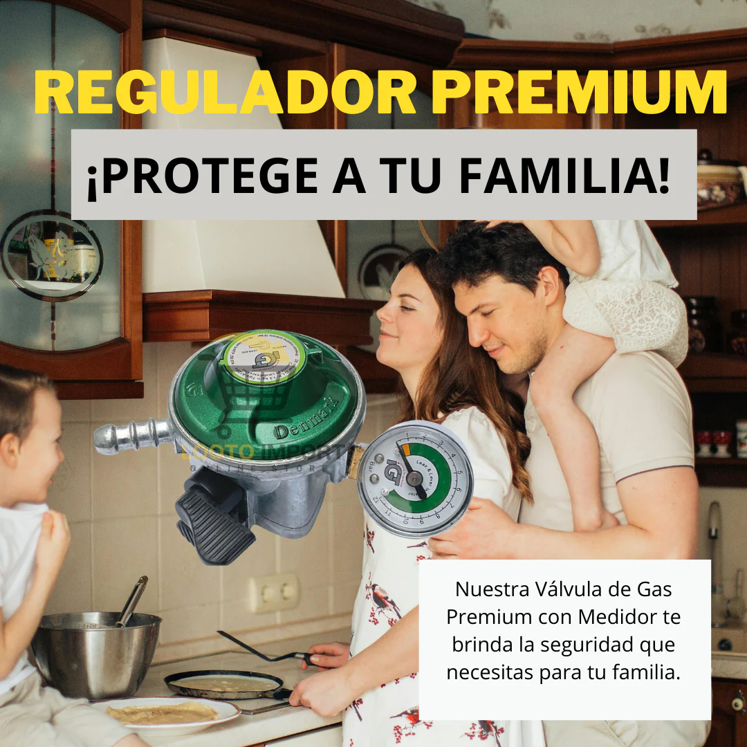 Regulador de Gas PREMIUM con Medidor de Nivel