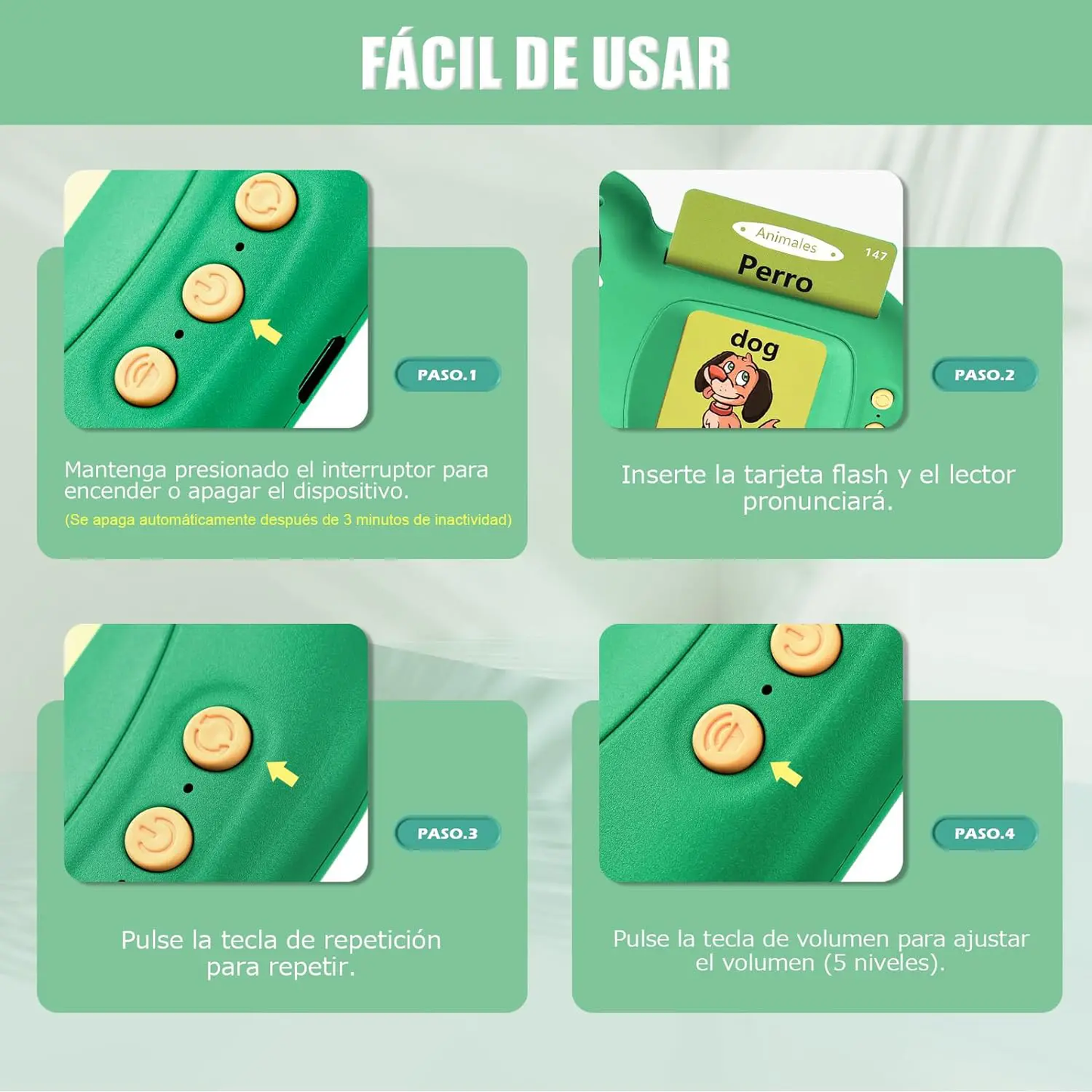 Lector de Tarjeta para niños