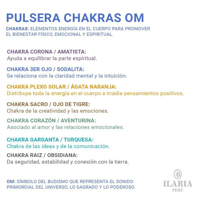 Pulsera 7 Chakras