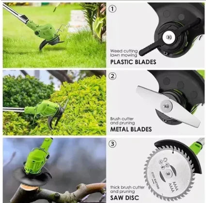 Podadora de Césped Inalámbrica - Dos baterías de 48v