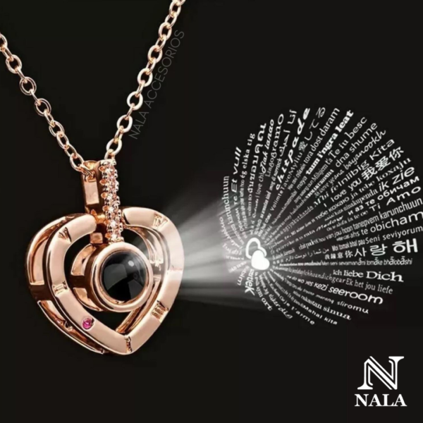 Collar Proyector "Te Amo" en 100 Idiomas: ¡Un Mensaje de Amor Único y Especial! 💖🌍