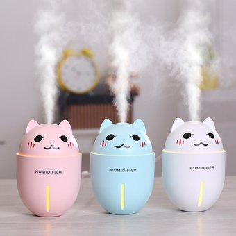 HUMIDIFICADOR CON LUCES LED GATO