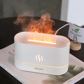 HUMIDIFICADOR FLAMA LAMPARA LUZ 7 COLORES