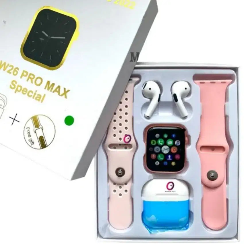 SMARTWATCH W26 PRO MAX INCLUYE AUDÍFONOS 2X1