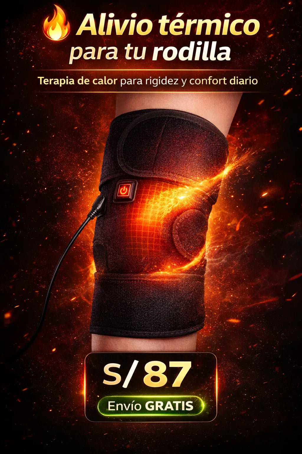Rodillera Térmica Para Terapia Calor