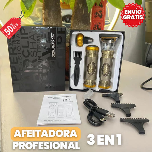 Maquina Afeitar Trimmer 3 En 1, Cabello, Barba Y Nariz