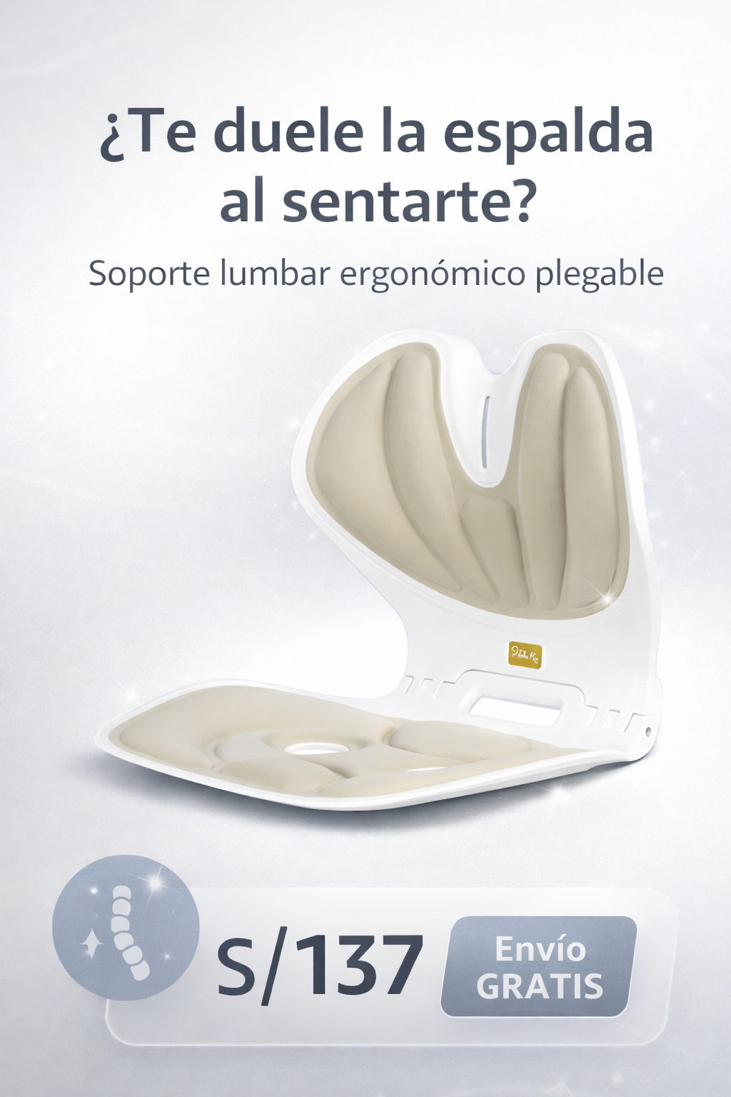 Silla plegable de apoyo lumbar