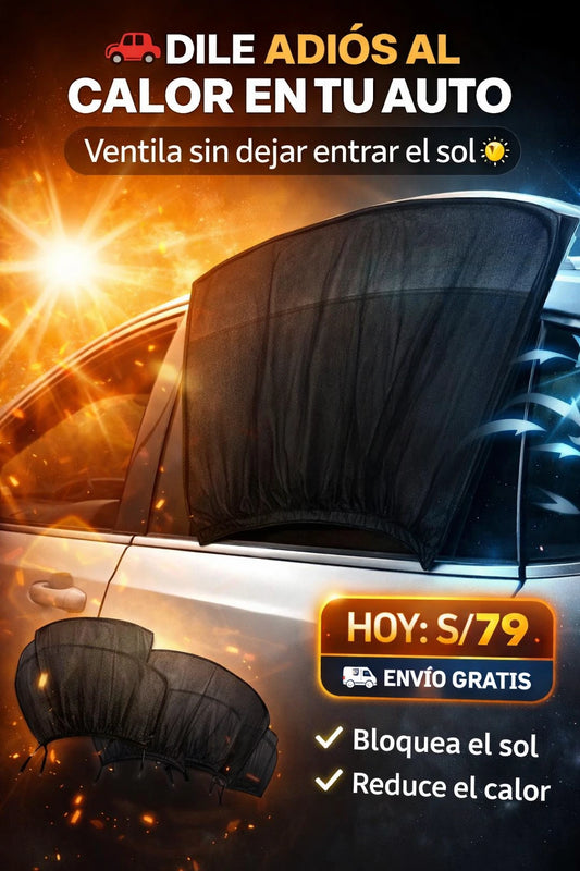 Set de 4 Tapasoles de Malla para Ventana de Auto