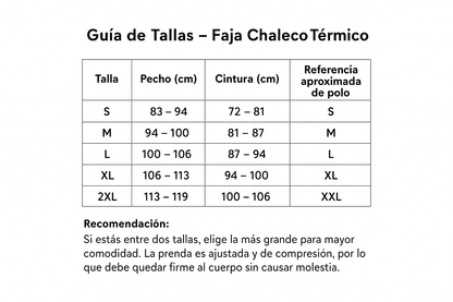 Faja Chaleco Térmico + REGALO