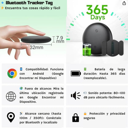 Mini Rastreador para Android – 12 meses de batería + estuche imantado