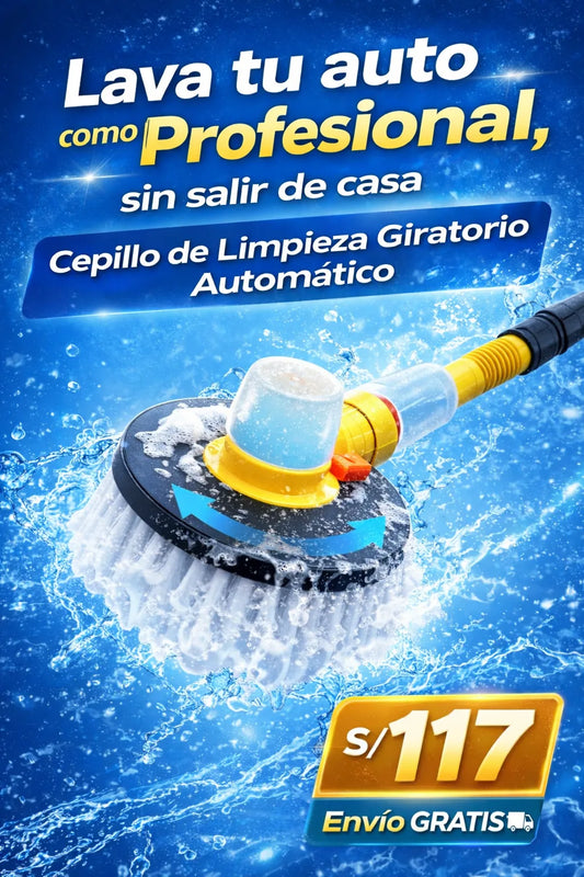 Kit de cepillo para lavado de autos giratorio automático 360 °