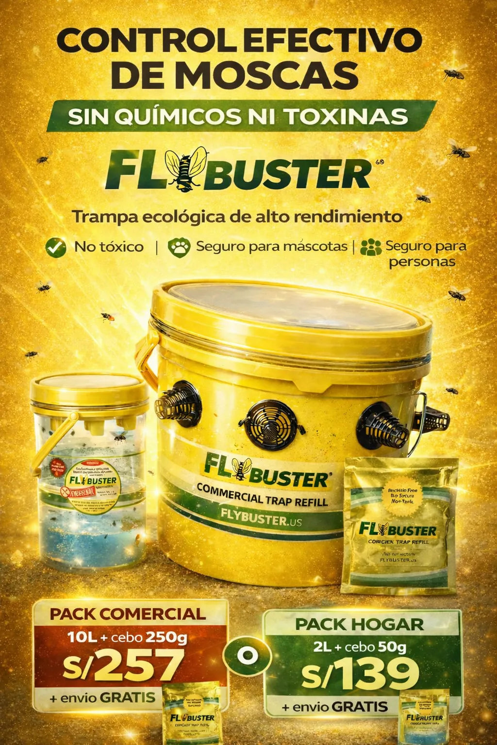 FLYBUSTER – Trampa ecológica para moscas