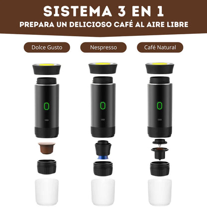 Cafetera portátil 3 en 1