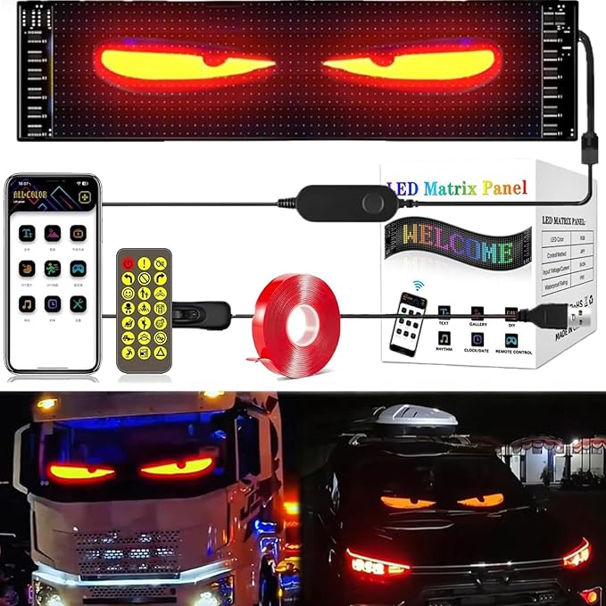 Pantalla LED (motos, autos, camionetas y camiones)