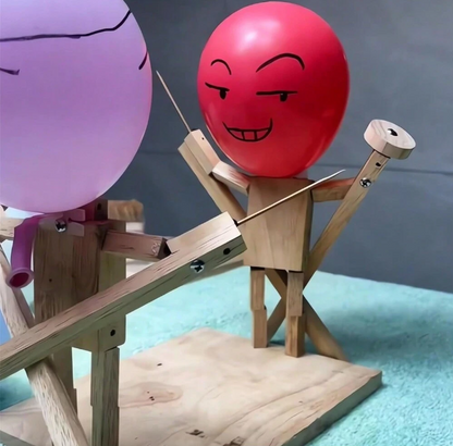Marionetas de esgrima de madera