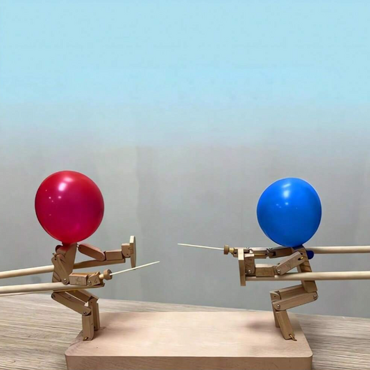 Marionetas de esgrima de madera