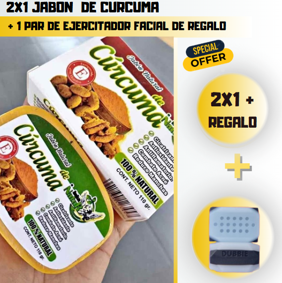 Jabon de Curcuma  2X1