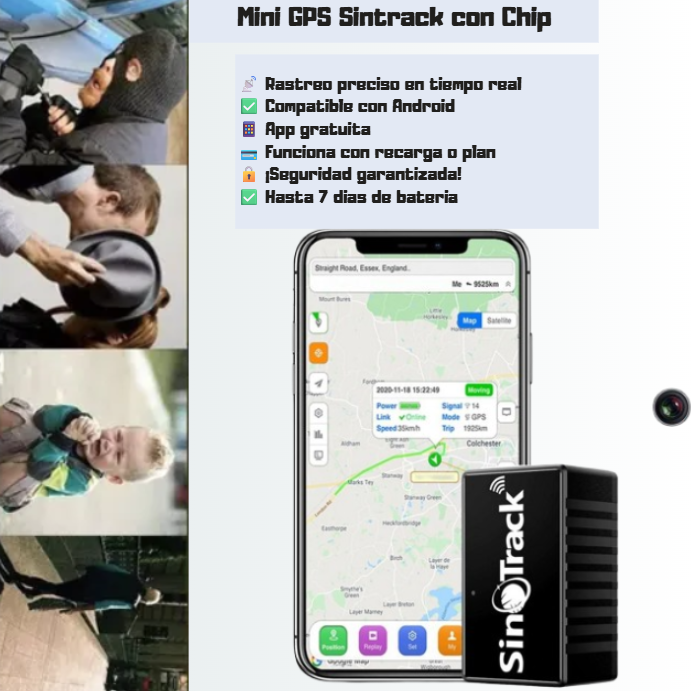 Mini GPS Tracker Universal Con Microfono