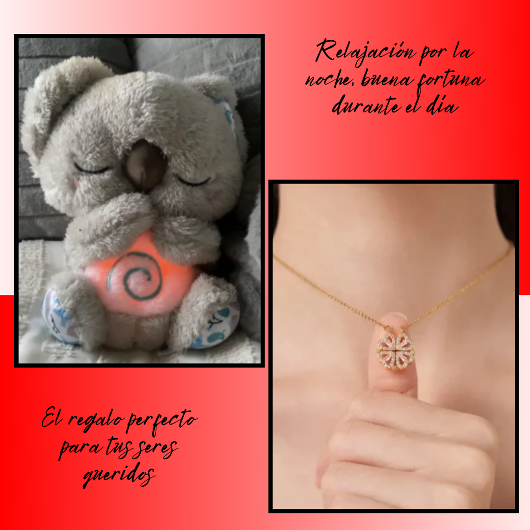 Set de Relajación y Buena Suerte: Koala que respira+ Collar