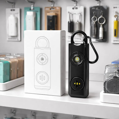 Alarma Personal Llavero 130db Con Luz Estroboscópica Recarga