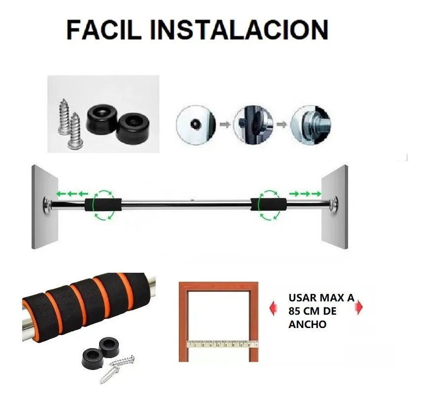 Barra Expandible + Ejercitadores de Regalo
