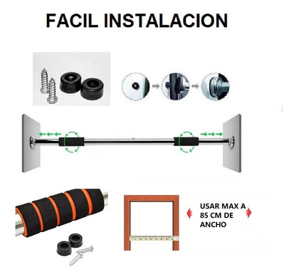 Barra Expandible + Ejercitadores de Regalo