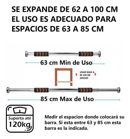 Barra Expandible + Ejercitadores de Regalo