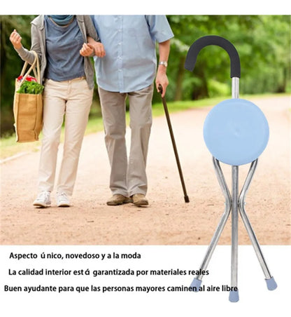 Bastón Con Asiento Plegable