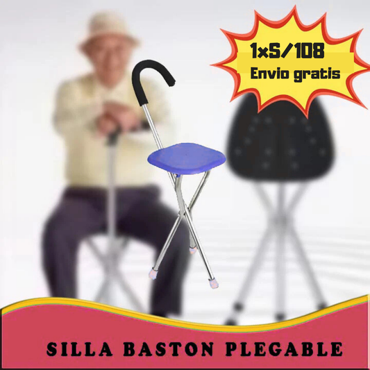 Bastón Con Asiento Plegable
