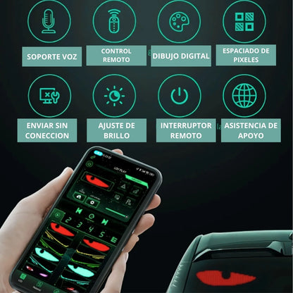 Pantalla LED (motos, autos, camionetas y camiones)