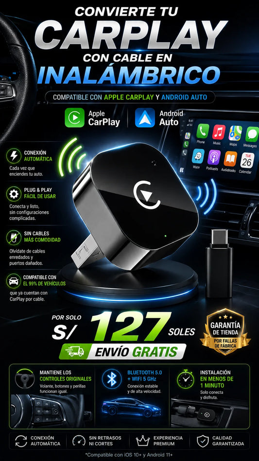 Adaptador Inalámbrico Carplay