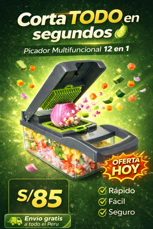 Cortador y rallador 12 en 1