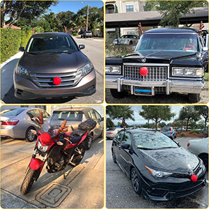 Disfraz de Reno Con luces para Auto, Moto o Bicicleta 🦌