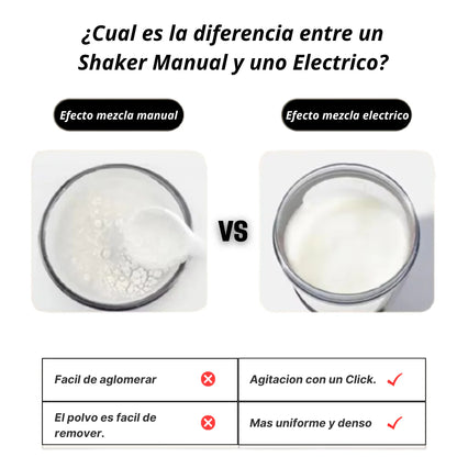 Botella Shaker Eléctrico + Regalo