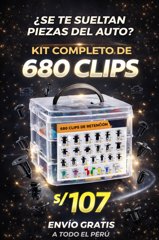 Kit de 680 piezas de clips de sujeción, pasador de retención