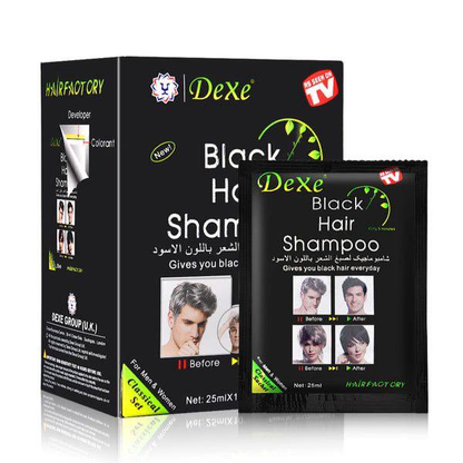 Shampoo Mágico Cubre Canas Negro – Pack De 10 Sobres
