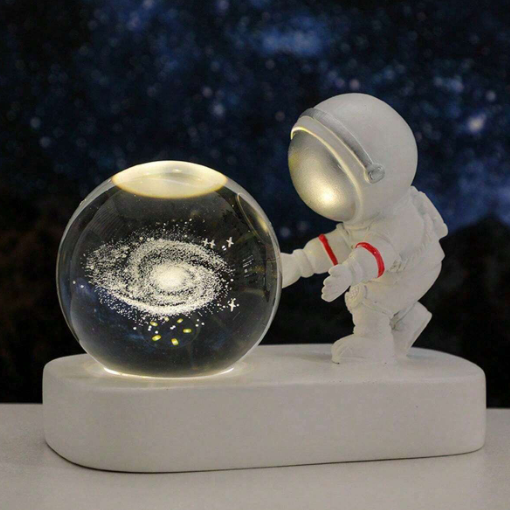 Lampara Decorativa Astronauta con esfera en 3D - Diseño Galaxia