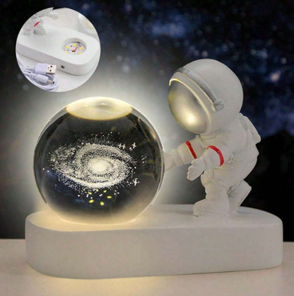 Lampara Decorativa Astronauta con esfera en 3D - Diseño Galaxia