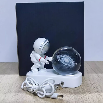 Lampara Decorativa Astronauta con esfera en 3D - Diseño Galaxia