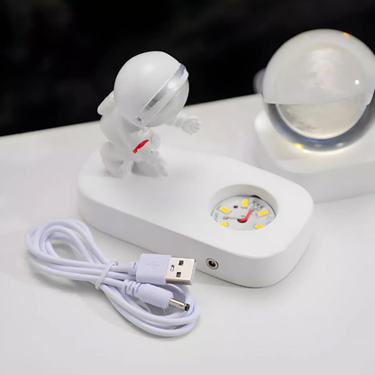Lampara Decorativa Astronauta con esfera en 3D - Diseño Galaxia