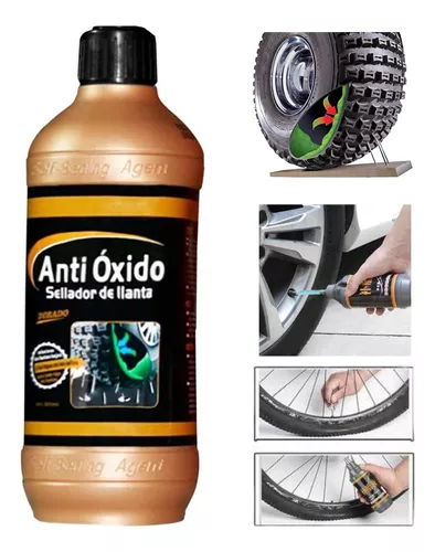 Sellador de llantas Liquido Antipinchazo anti oxido 500 ml